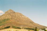 burned northern face of Devil's Peak from Observatory