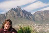 Table Mountain and Apostles from Camps Bay, with Joni