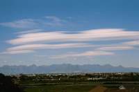 lenticular cloud layers over Helderberg mountains