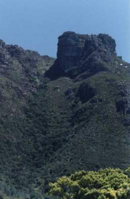 Nursery gorge and Castle Buttress above Kirstenbosch