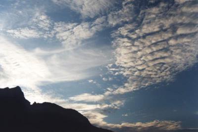 altocumulus waves near Devil's Peak 