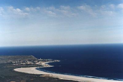 Kommetjie and Noordhoek beach from upper Silvermine