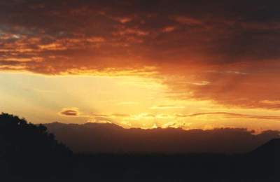 sunrise spectacle with alto stratus