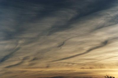 cirrus shadows at dawn