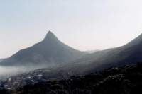 mist rolling up Lion's Head