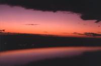 sunset over Paarl valley