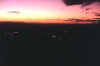 sunset over Paarl valley