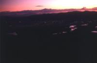 sunset over Paarl Rock