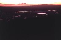 sunset over Paarl valley