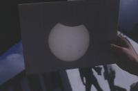 partial Solar Eclipse with sunspots