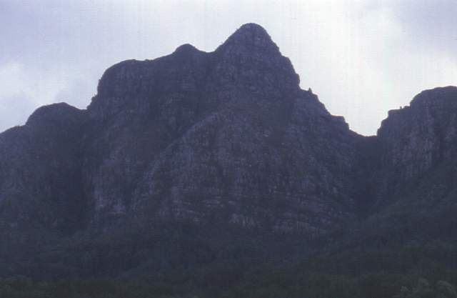view of Devil's Peak from UCT